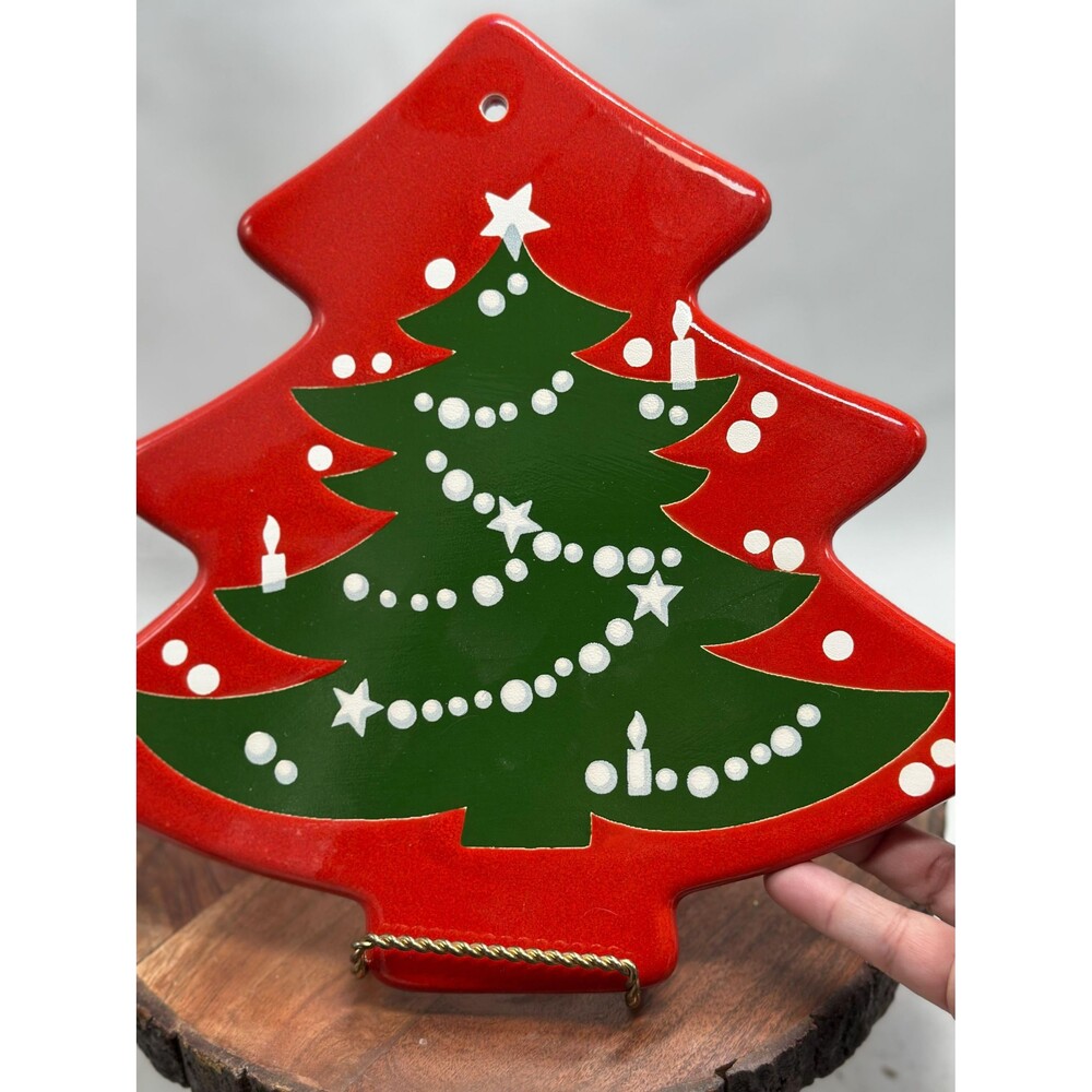 Waechtersbach CHRISTMAS TREE Trivet Wall Decor Plate Cheese Entertaining